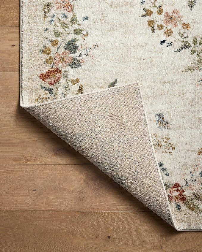 Loloi Rifle Paper Co. Laurel Collection LAU-01 Cream 2'-8" x 8' Runner Rug - Image 5