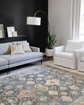 Loloi II Skye Collection SKY-10 Sea/Rust 3'-6" x 5'-6" Accent Rug by Loloi