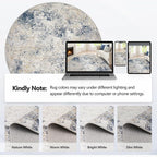 8ft Washable Round Rug - Image 8