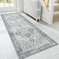 GENIMO Runner Rug 2'6''x8, Non Slip Vintage Hallway Runner Rugs, Low Pile by GENIMO