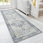 GENIMO Runner Rug 2'6''x8, Non Slip Vintage Hallway Runner Rugs, Low Pile by GENIMO