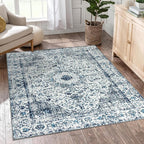 Easy-Going Area Rug 4x6 Washable Boho Rugs by Easy-Going