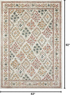 Loloi Rifle Paper Co. Laurel Collection LAU-04 Cream/Multi 5'-3" x 7'-8" Area - Image 2