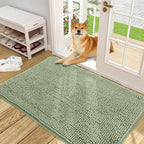 OLANLY Dog Door Mat for Muddy Paws 48x30, Absorbs Moisture and Dirt, Absorbent by OLANLY