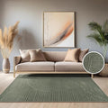 Paco Home Modern Area Rug with Raised Curved Line Pattern – Minimalist Design by PacoHome