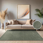 Paco Home Modern Area Rug with Raised Curved Line Pattern – Minimalist Design by PacoHome