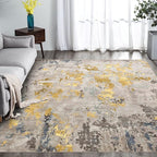 vivorug Washable Rug, Ultra Soft Area Rug 8x10, Non Slip Abstract Rug Carpet by vivorug