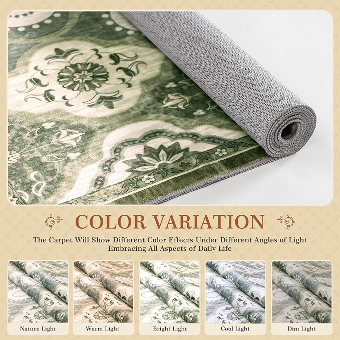 EnHomee Area Rugs 3x5, Soft Washable Rugs - Image 6