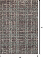 Loloi Angela Rose Ember Collection EMB-08 Espresso/Multi 18" x 18" Sample Rug - Image 2