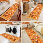 U'Artlines 2'x6' Fall Boho Runner Rug - Image 5