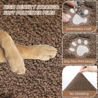 BEQHAUSE Dog Door Mat for Muddy Paws 24"x36" Dirt Trapper Absorbent Doormat Non - Image 8