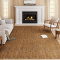 Eleisa Modern Vintage 10x14 Herringbone Chevron Area Rug, Non-Slip Stain by EleisaAreaRugs