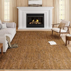 Eleisa Modern Vintage 10x14 Herringbone Chevron Area Rug, Non-Slip Stain by EleisaAreaRugs
