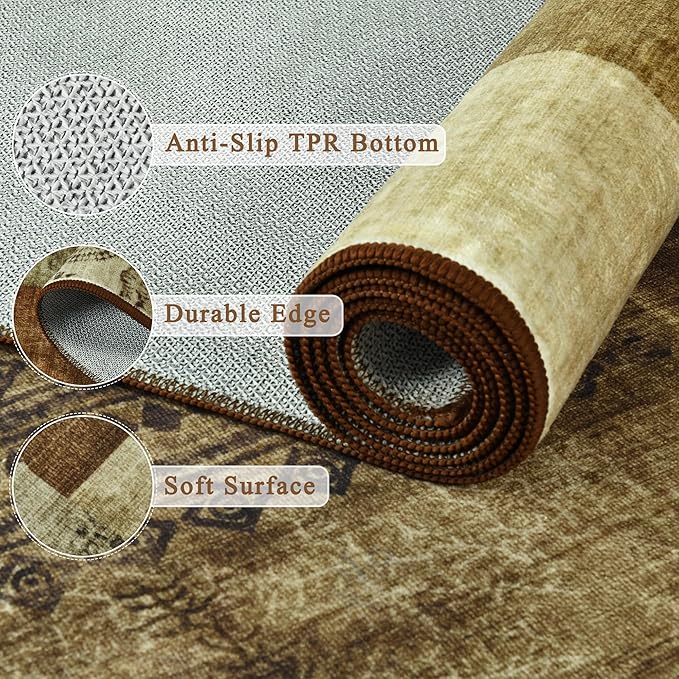 Tepook Modern Area Rug for Living Room, 6x9 Geometric Large Rugs for Bedroom - Image 6