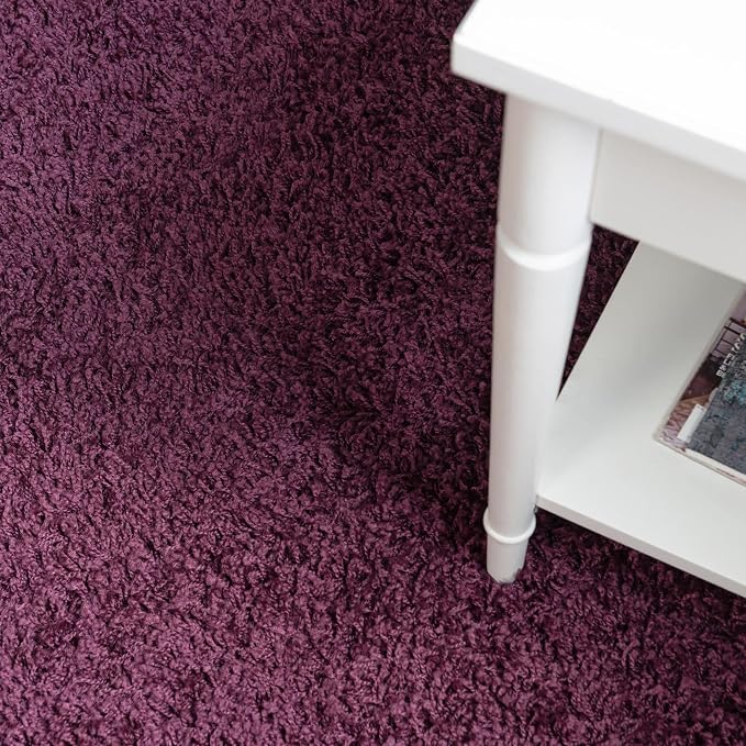 Unique Loom Solid Shag Collection Area Rug - Image 6
