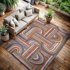 CAMILSON Indoor Outdoor Rug, Easy-Cleaning Non-Shedding Living Room, Garden and - Image 4