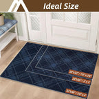 COSY HOMEER Plaid Door Mat 20" x 32", Dirt Trapper Entryway Rugs, Non-Slip - Image 2