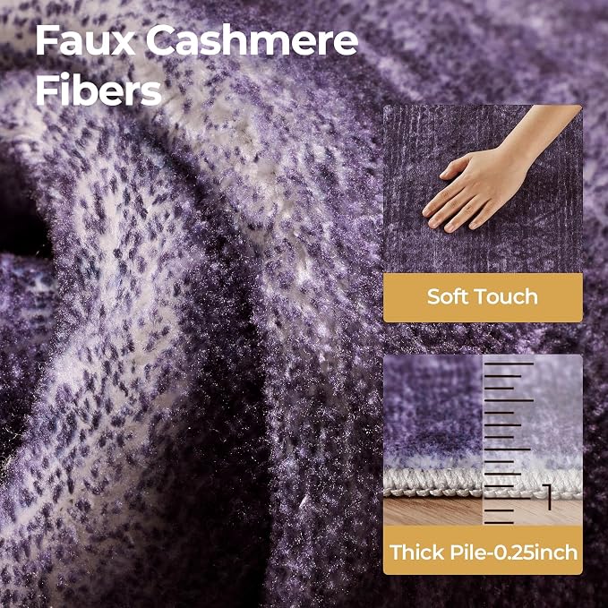 Kokia Abstract Area Rugs 9x12 Bedroom Washable Decor Low Pile Non-Slip - Image 5
