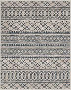 KUTA Area Rug 5x7 Light Brown Black, Washable Boho Large Living Room Moroccan - Image 8
