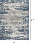 Bavni 5x7 Rug, Abstrcat Machine Washable Rug Non-Slip, Soft Mordern Lightweight - Image 2