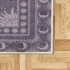 Ambesonne Sun and Moon Decorative Rug, Bohemian Artwork Design of Crescent - Image 2