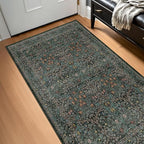 Dark Green Washable 3x6 Large Entryway Runner Rug Indoor, Non-Slip Floor Rugs - Image 8