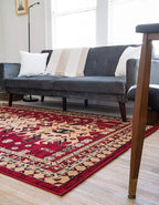 Unique Loom Taftan Collection Border Geometric Tribal Inspired Design Area Rug - Image 10