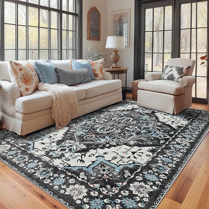 YJ.GWL Area Rugs for Living Room 4x6 Machine Washable Rugs for Bedroom - Image 3