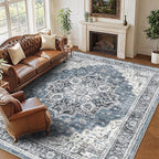9x12 Large Area Rugs for Living Room Ultra-Soft Washable Rug Vintage Distressed - Image 2