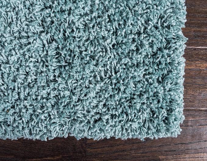 Unique Loom Solid Shag Collection Area Rug - Image 9