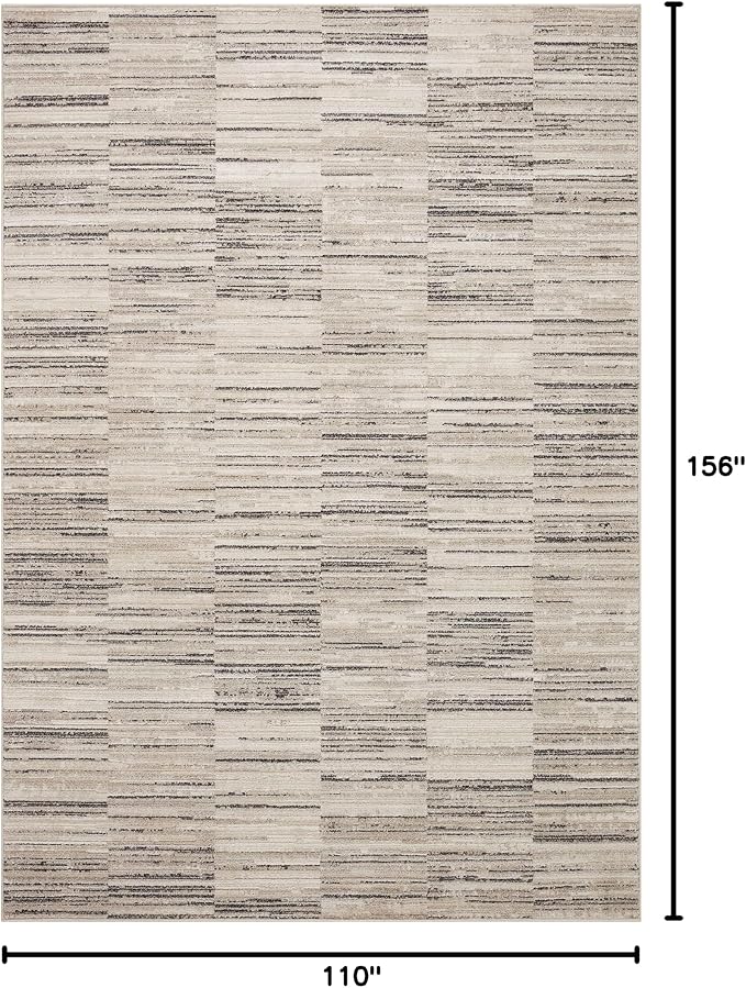 Loloi Darby Collection DAR-01 Charcoal/Sand 9'-2" x 13' Area Rug - Image 2