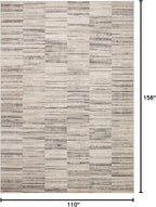 Loloi Darby Collection DAR-01 Charcoal/Sand 9'-2" x 13' Area Rug - Image 2