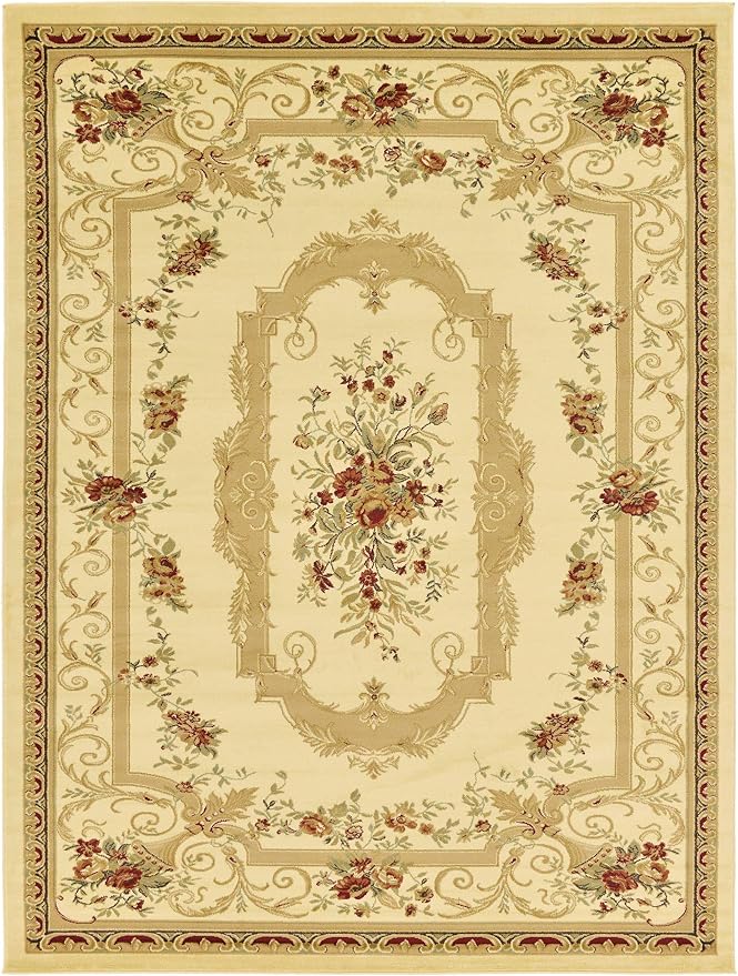 Unique Loom Versailles Collection Traditional Classic Floral Motif Area Rug - Image 10