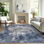 GENIMO Washable Area Rugs for Living Room, 8x10 Modern Non Slip Rugs, Low Pile by GENIMO