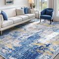 Washable Area Rugs 8'x10' Non-Slip Modern Abstract Soft by RELEANY