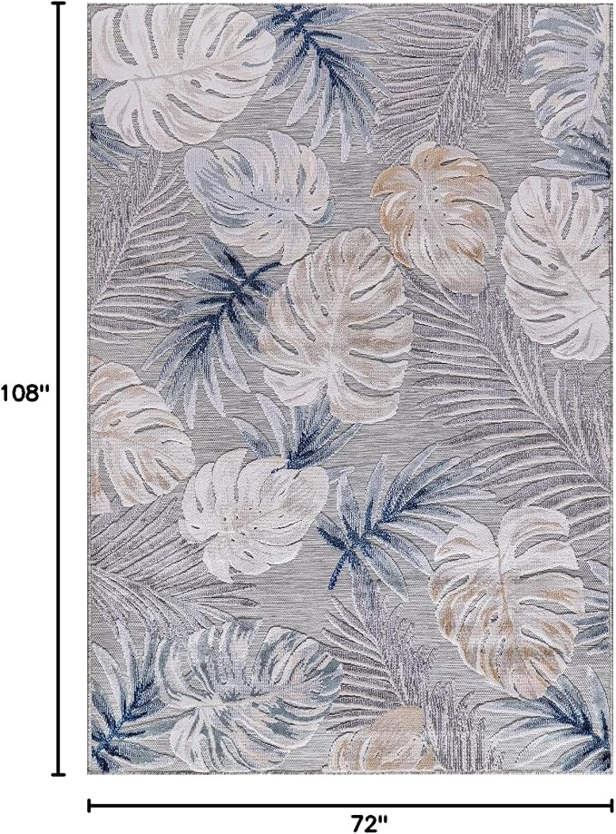 CAMILSON Indoor Outdoor Rug, Easy-Cleaning Non-Shedding Living Room, Garden and - Image 2