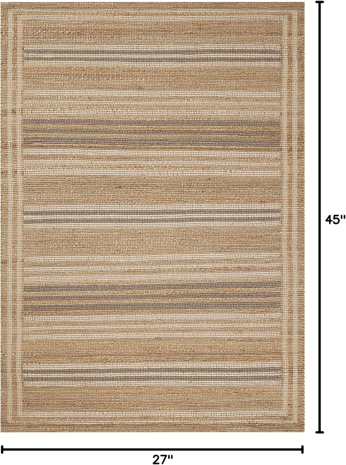 Loloi Chris Loves Julia Judy Collection JUD-03 Natural/Dove 2'-3" x 3'-9" - Image 2