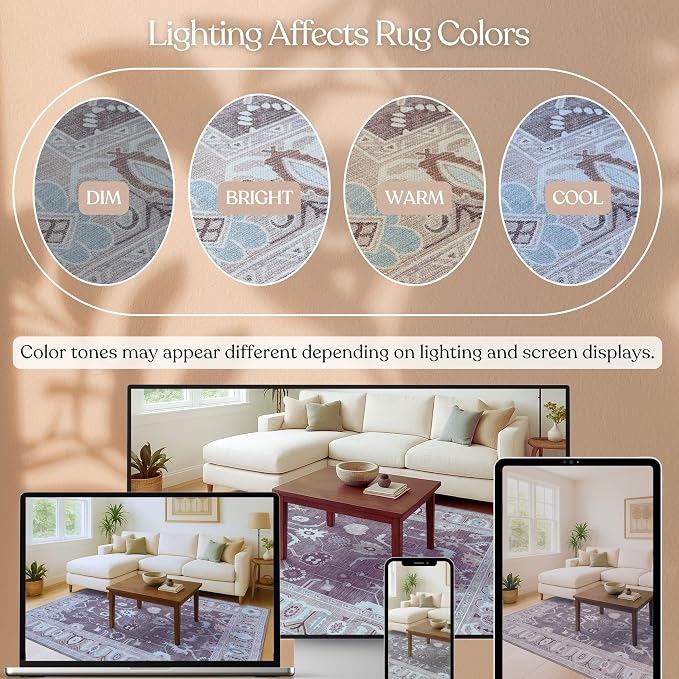 Brown Oushak Rug, Large Area Rugs - Image 7