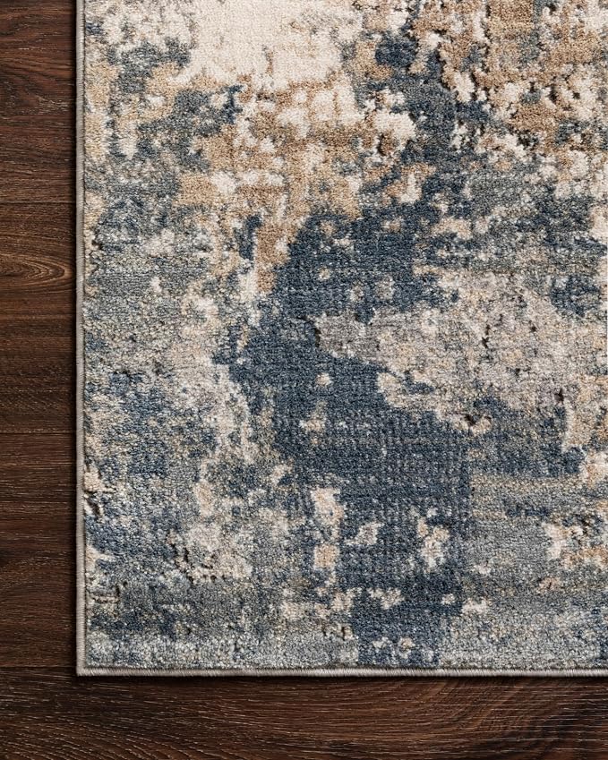 Loloi Teagan Collection TEA-06 Sand/Mist 2'-8" x 7'-6" Runner Rug, Soft Neutral - Image 7