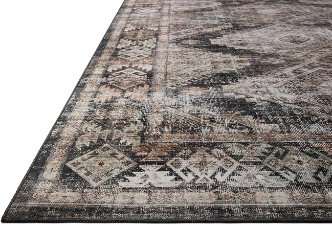 Loloi Amber Lewis Josie Collection JOS-04 Ink/Earth 6'-0" x 6'-0", .13" Pile - Image 6