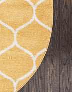 Rugs.com Lattice Frieze Collection Rug – 5' x 8' Oval Yellow Medium Rug Perfect - Image 7
