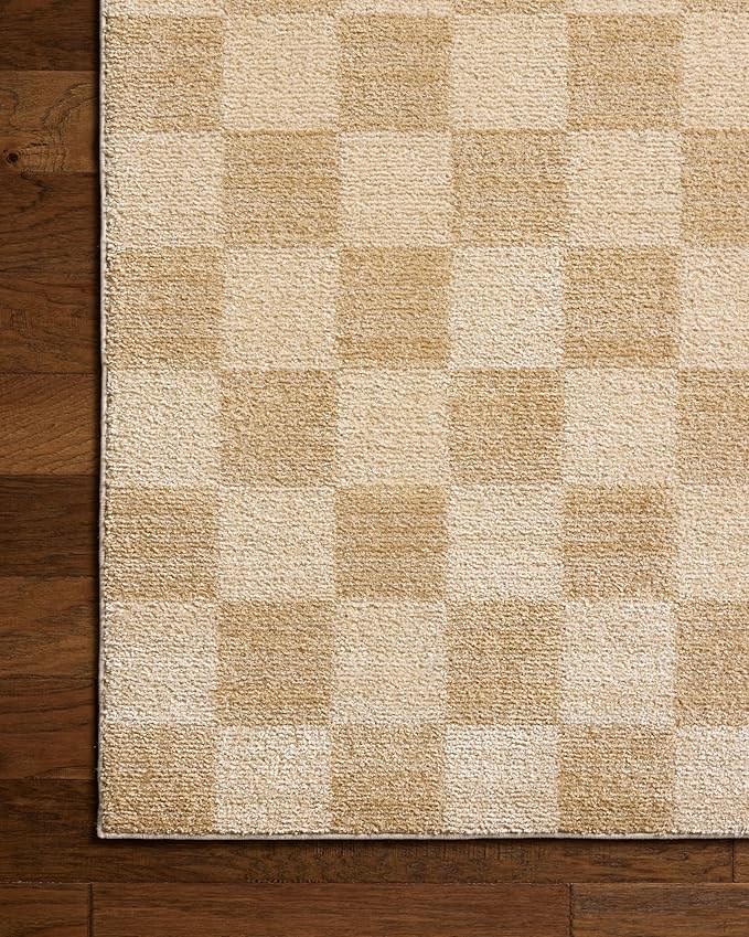 Loloi Chris Loves Julia Calvin Collection CLV-01 Wheat/Ivory 5'-3" x 5'-3" - Image 6