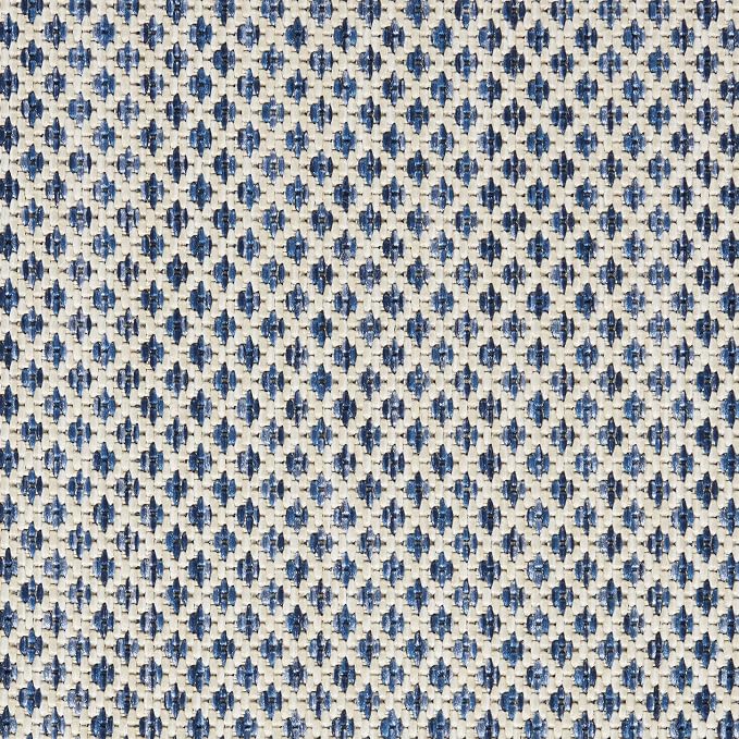 Nourison Home Courtyard Ivory Blue 5' x Square Area Rug - Image 7