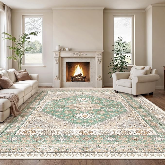 zesthome 10x14 Area Rugs, Stain Resistant Washable Rug, Ultra-Thin Rugs by Zesthome