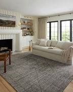 Loloi Kamala Collection KAM-06 Charcoal/Ivory 2'-3" x 3'-10" Accent Rug by Loloi