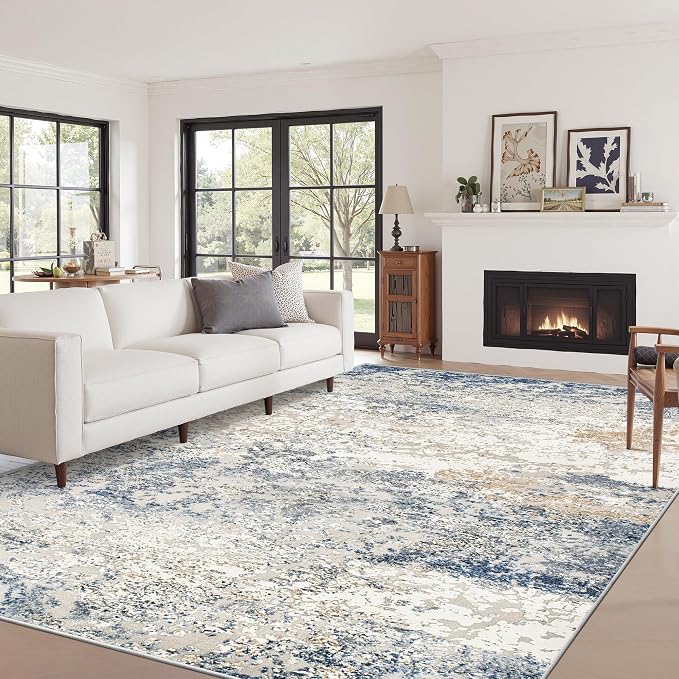 Art&Tuft Washable Rugs 5x7, Abstract Area Rugs - Image 3