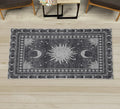 Ambesonne Sun and Moon Decorative Rug, Bohemian Artwork Design of Crescent by Ambesonne