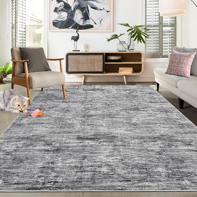 RUGSREAL Living Room Area Rug 9x12 Machine Washable Rug Non-Slip Stain - Image 8