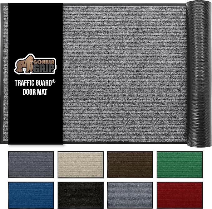 GORILLA GRIP Waterproof Traffic Guard Door Mat, Heavy Duty Entryway Mats by GorillaGrip