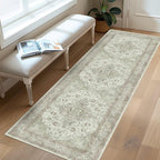 vivorug Runner Rug 2'x8' Vintage Floral Washable Non-Slip Runners - Image 3